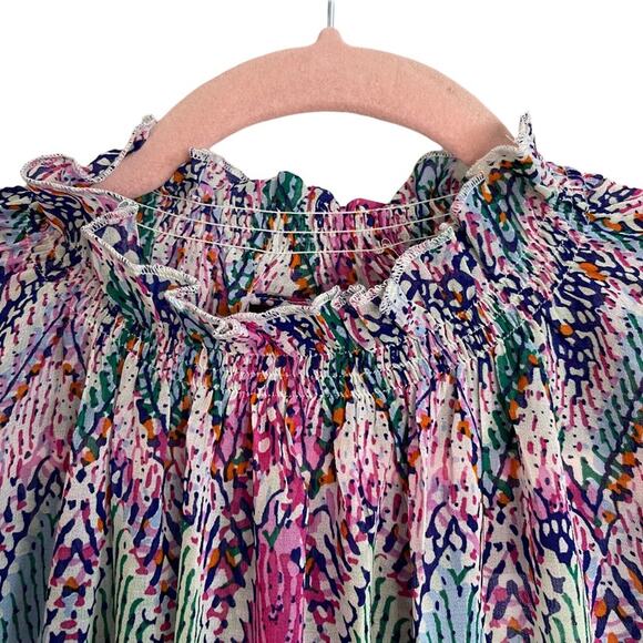 Sailor Abstract Modest Maxi Tiered Dress - Picture 9 of 9